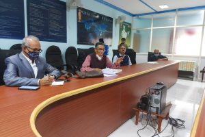 Meeting with Vice Chancellor and Management of University of S-Vyasa Bangalore.